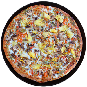 Lamppost Pizza Pesto Supreme Specialty Pizza