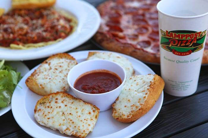 Lamppost Pizza Garlic Cheese Bread Appetizer